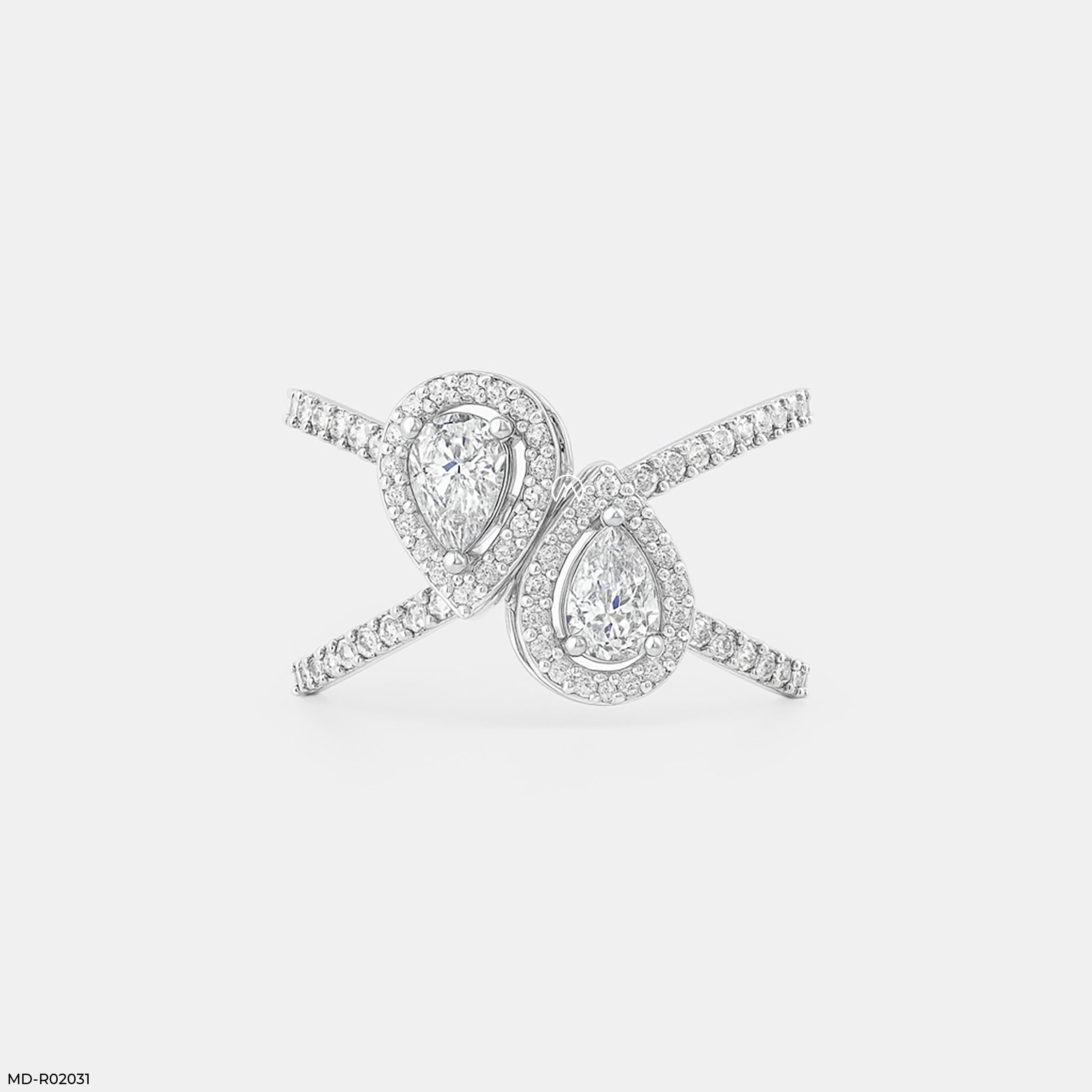 1 Carat Eternal Pair Rings 9K Rose Gold