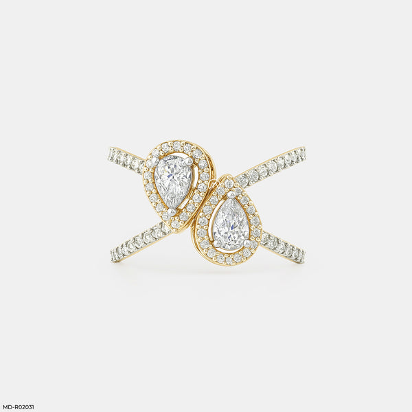 1 Carat Eternal Pair Rings 18K Yellow Gold