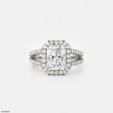 The Radiant Split Ring 14K Yellow Gold