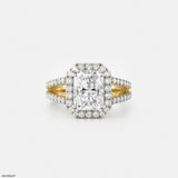 The Radiant Split Ring 14K Yellow Gold