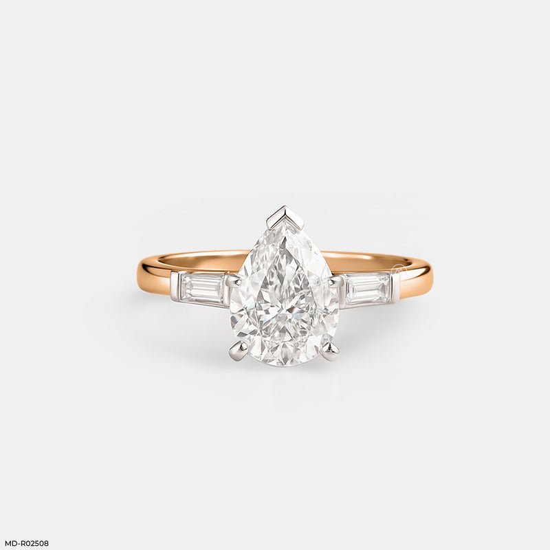 The Lumina Taper Ring 14K White Gold