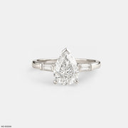 The Lumina Taper Ring 9K White Gold