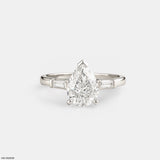 The Lumina Taper Ring 14K White Gold