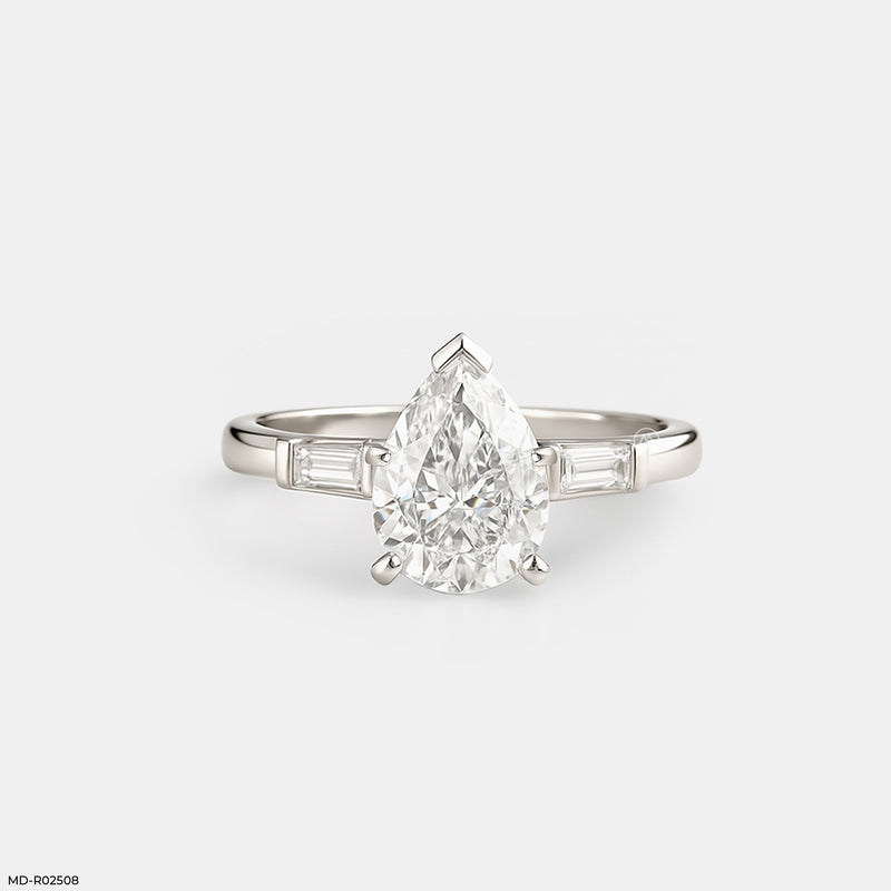 The Lumina Taper Ring 14K White Gold