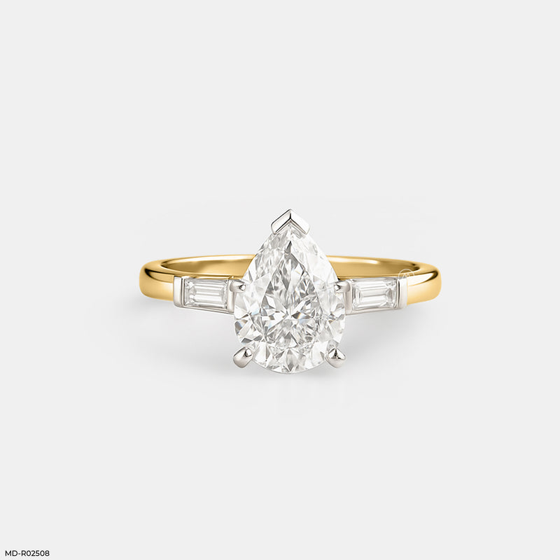 The Lumina Taper Ring 14K White Gold
