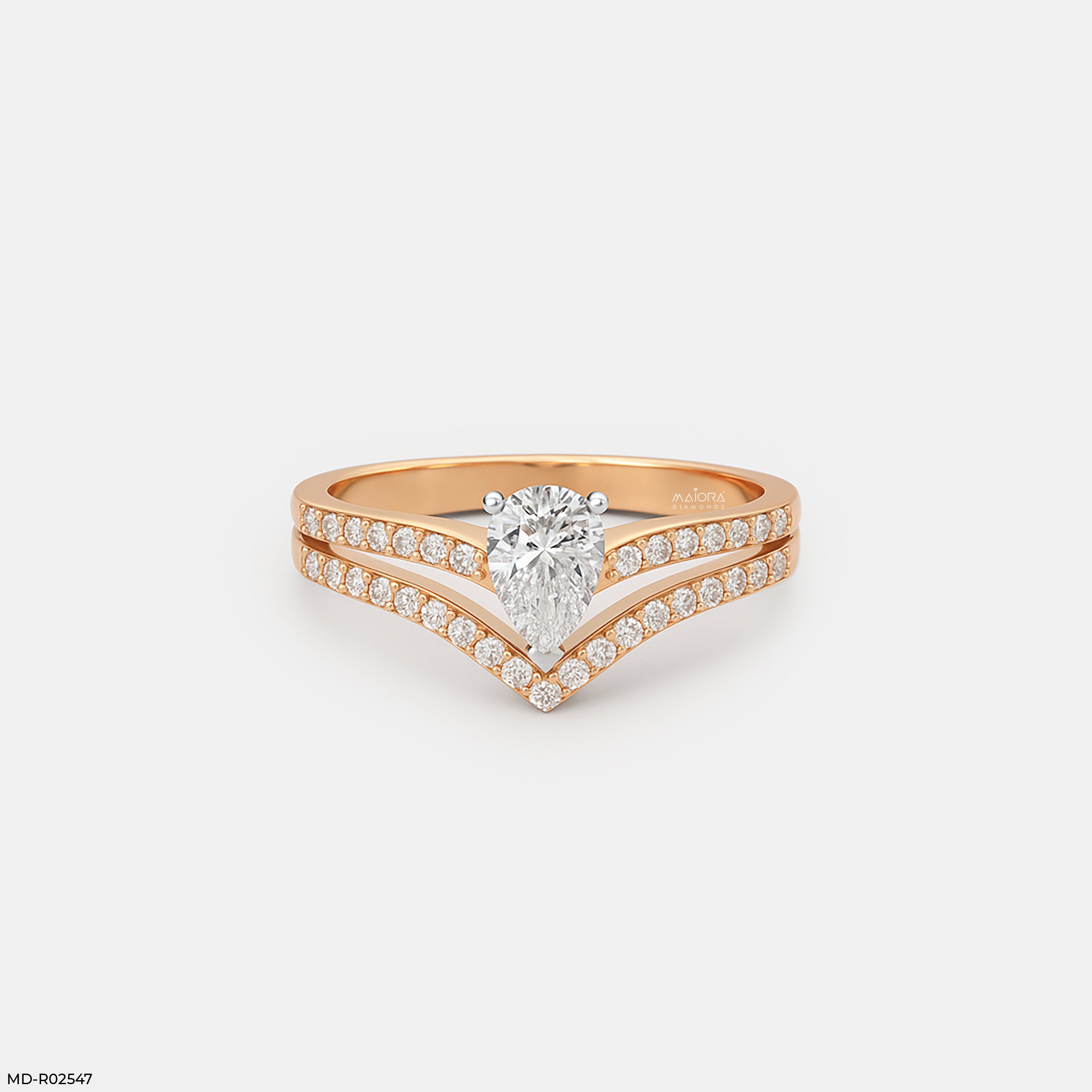 Pear Solitaire Vanki Diamond Ring