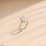 The Elysian Emerald Ring 14K White Gold