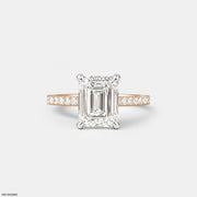 The Elysian Emerald Ring 14K Rose Gold