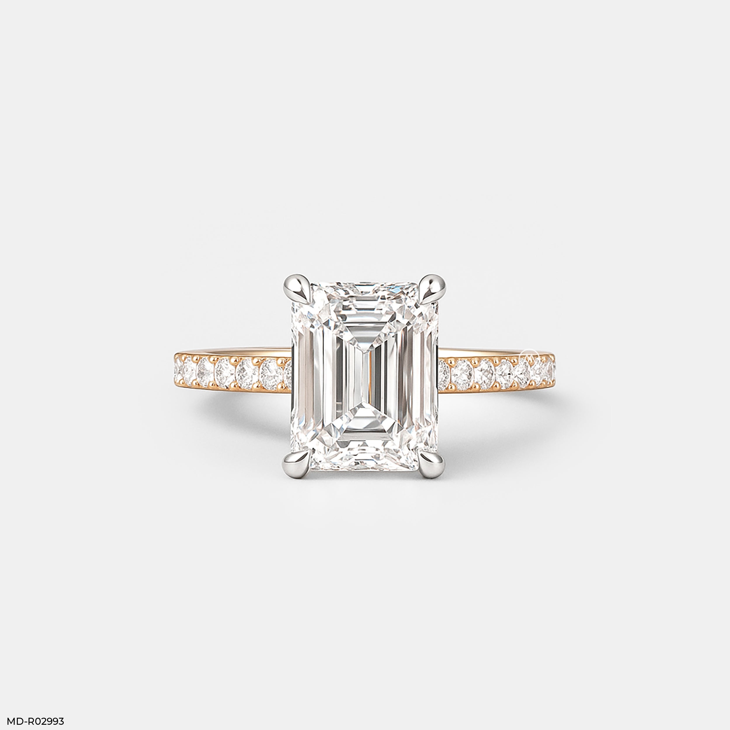 The Elysian Emerald Ring 9K Rose Gold