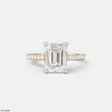 The Elysian Emerald Ring 14K White Gold