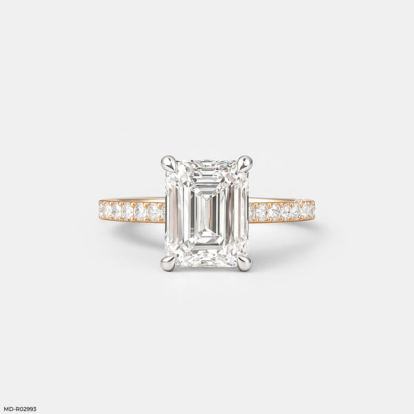 The Elysian Emerald Ring 18K Rose Gold