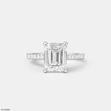 The Elysian Emerald Ring 14K White Gold