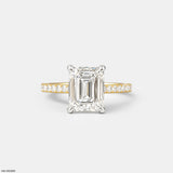 The Elysian Emerald Ring 14K White Gold