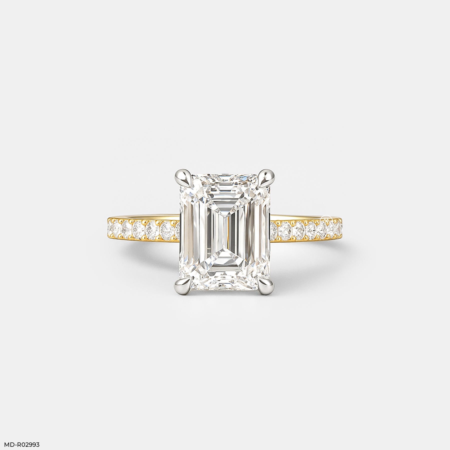 The Elysian Emerald Ring 9K Yellow Gold