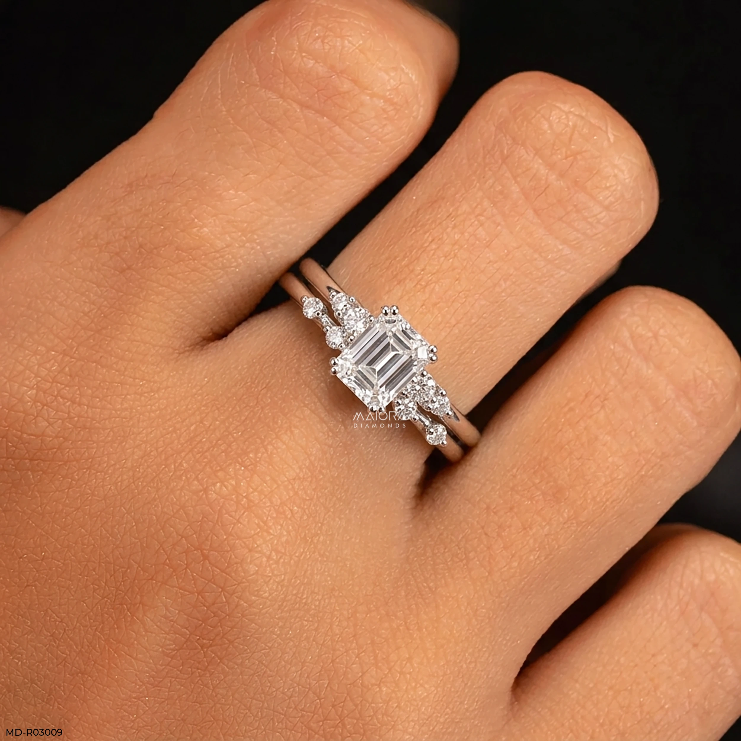 1.5 Carat Shining Duo Stackable Rings
