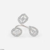 The Trio of Light Lab Diamond Ring 14K White Gold