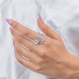 The Trio of Light Lab Diamond Ring 14K White Gold