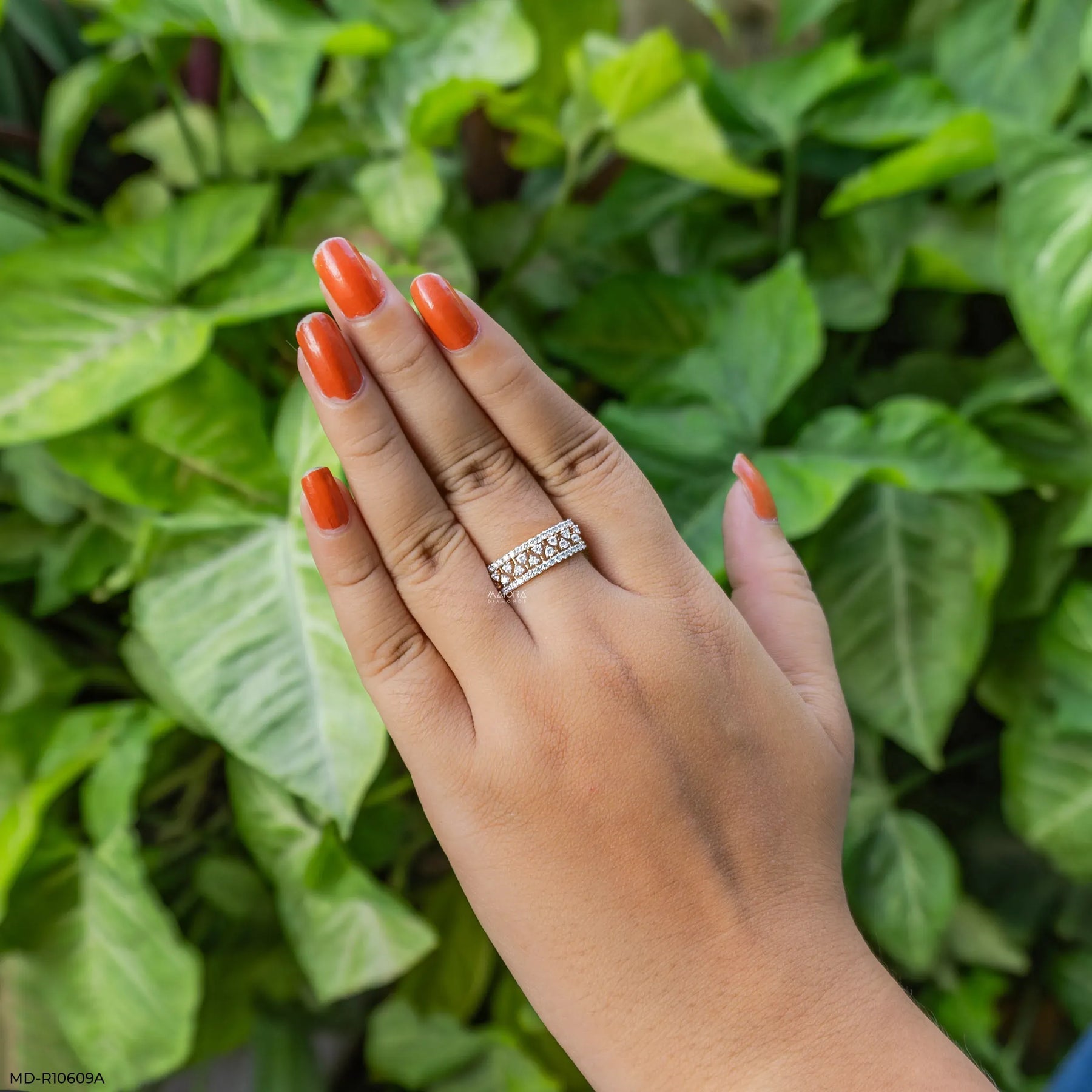 0.60 Carat Glamour Grid Round Band Diamond Ring