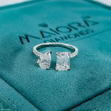 3 Carat Two Souls Solitaire Ring 14K Rose Gold