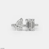 3 Carat Two Souls Solitaire Ring 14K Rose Gold