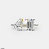 3 Carat Two Souls Solitaire Ring 14K Rose Gold