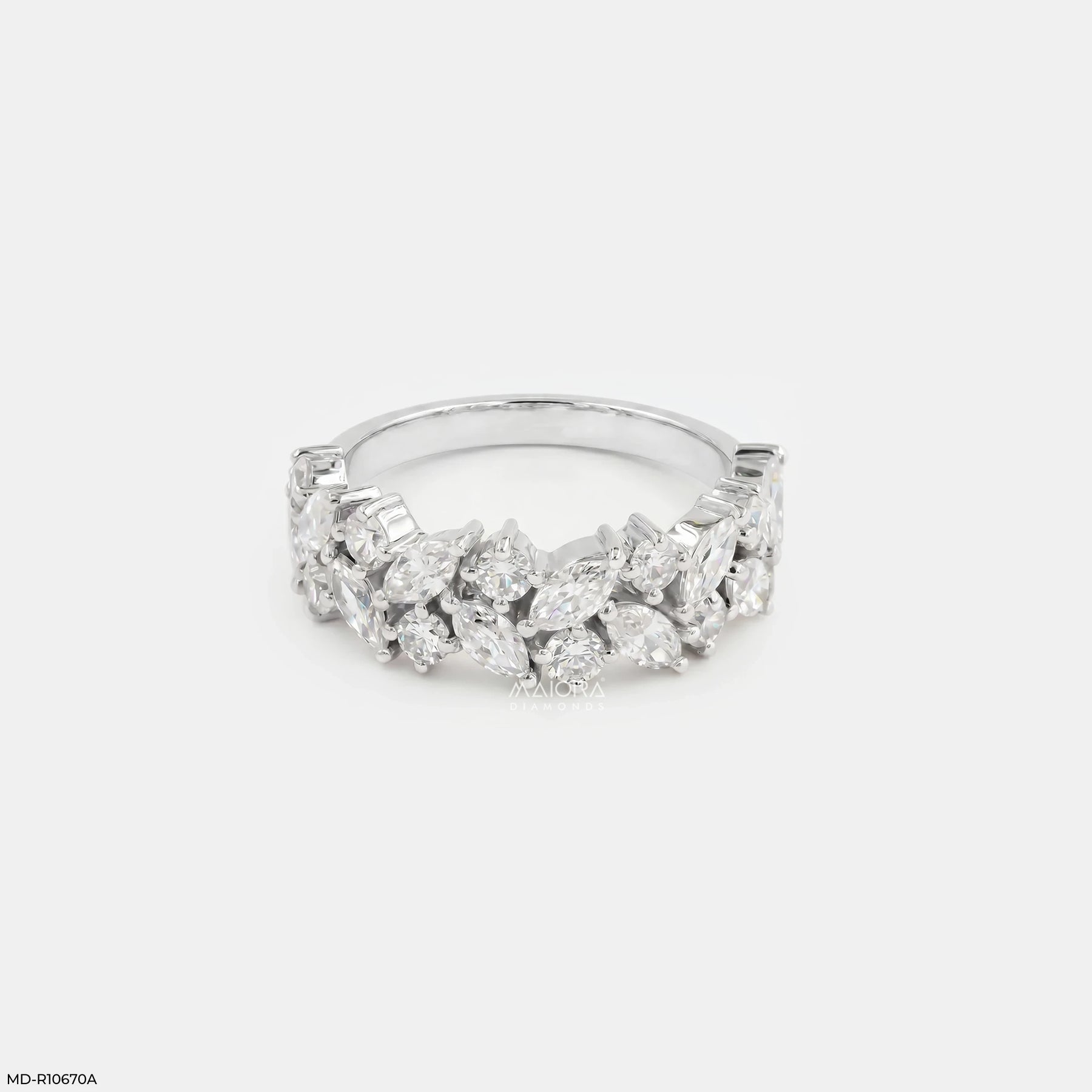 7.65 Carat Emerald Embrace Solitaire Ring 14K Rose Gold