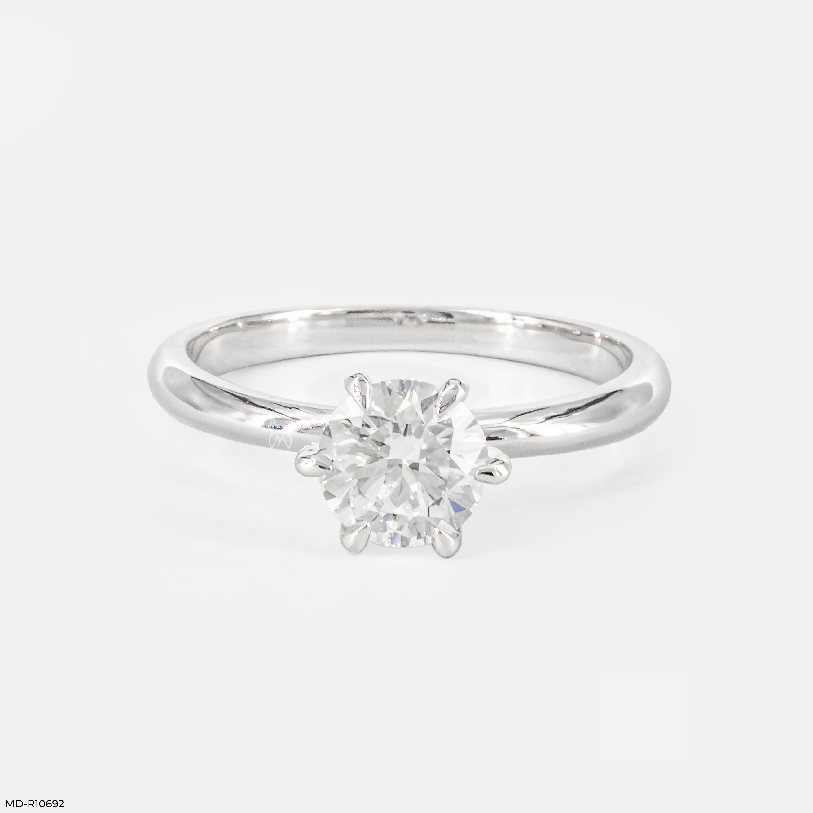 0.75 Carat Royaline Solitaire Ring 14K White Gold