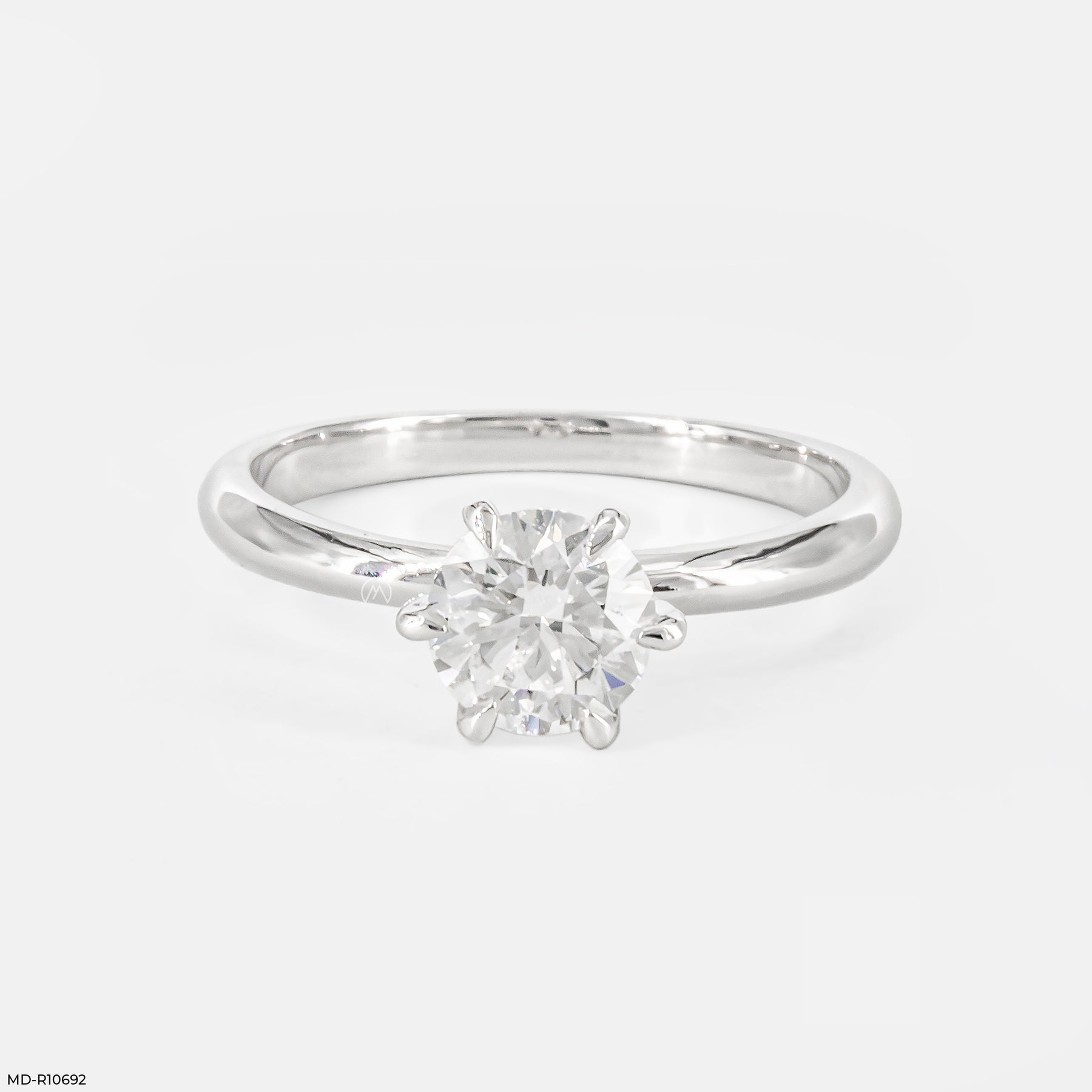 0.75 Carat Royaline Solitaire Ring 9K White Gold