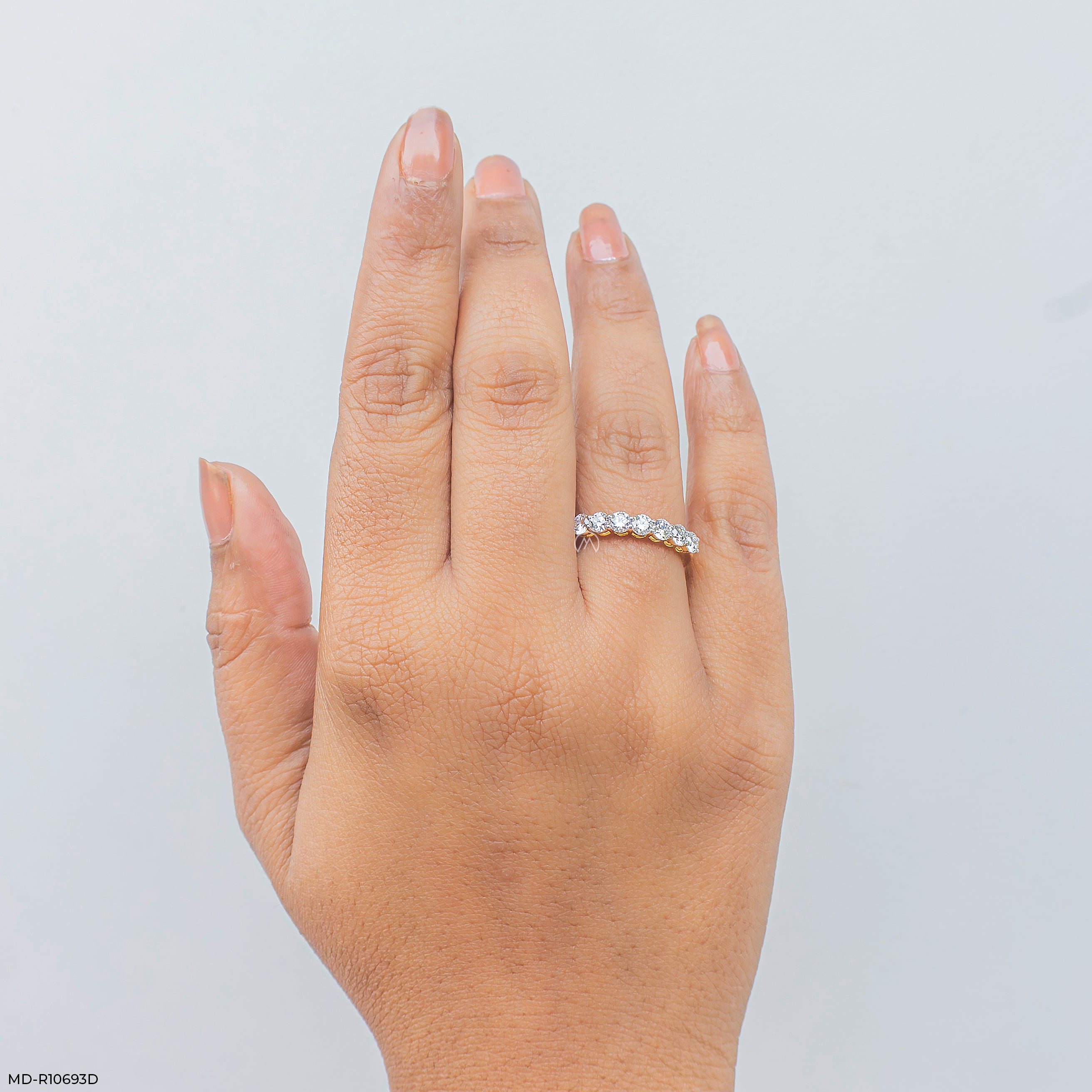 0.65 Carat Serenity Wave Lab Diamond Ring 14K Yellow Gold