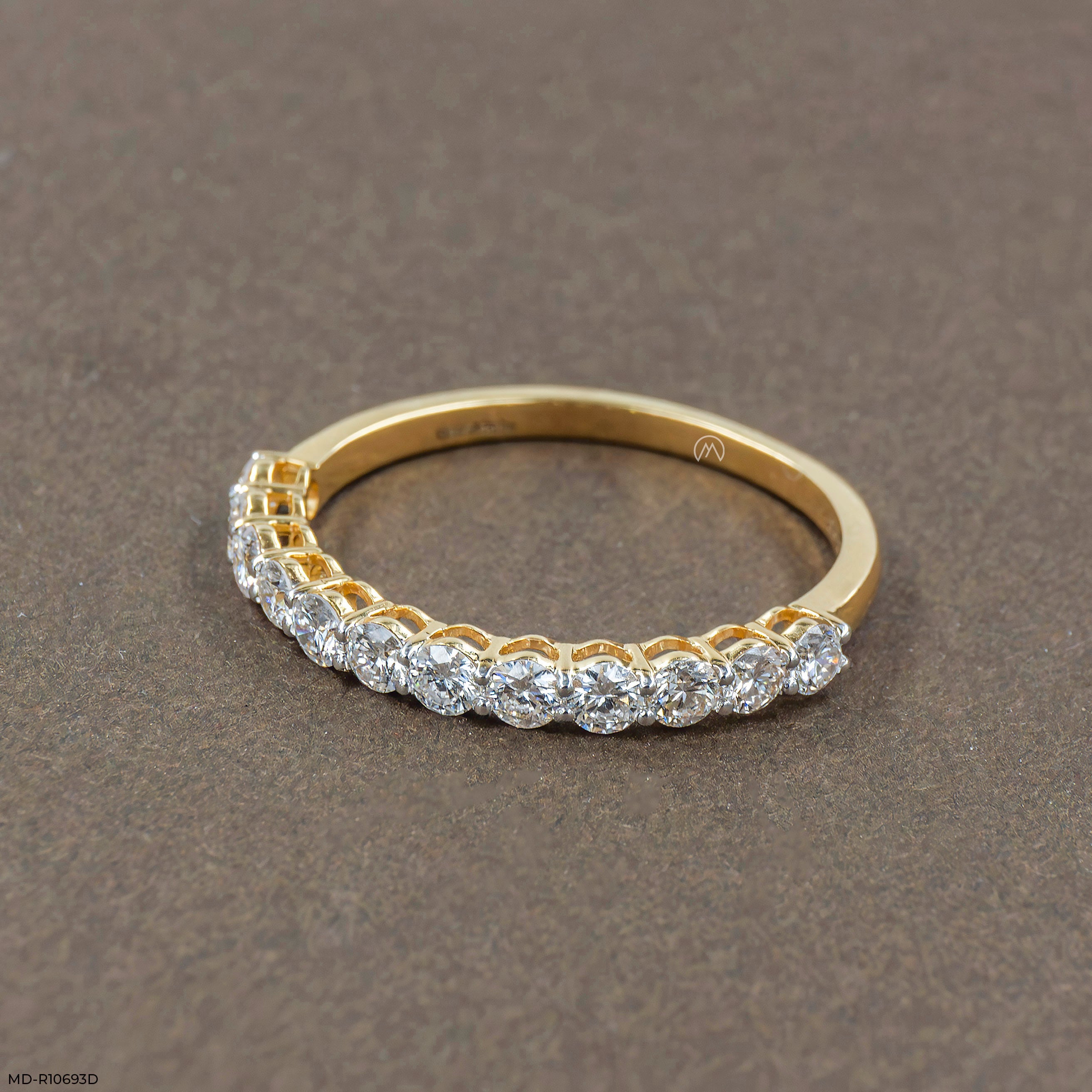 0.65 Carat Serenity Wave Lab Diamond Ring