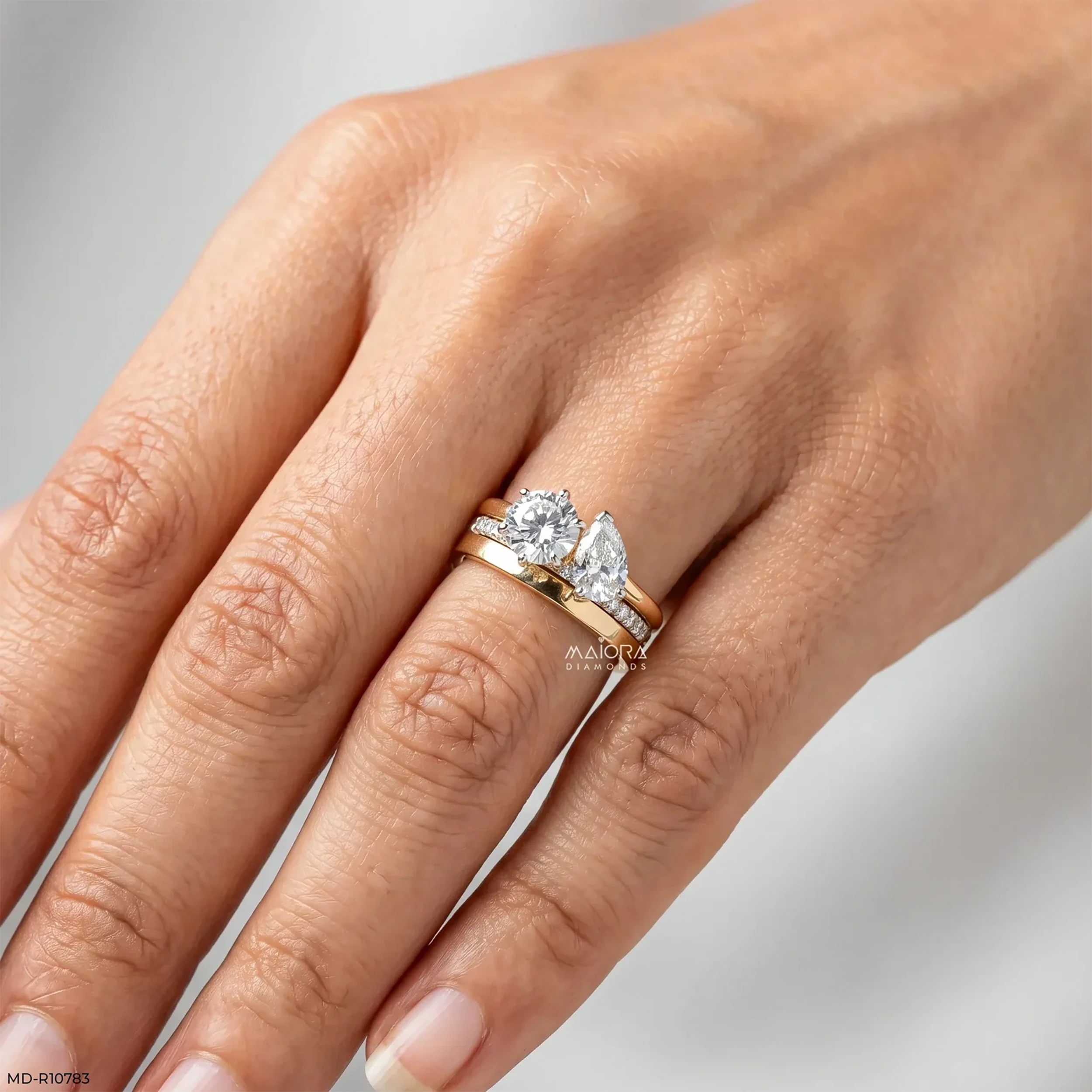Eternal Flare Toi et Moi Diamond Rings