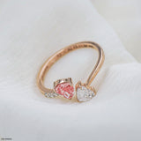 The Duet Twirl Ring 18K Rose Gold
