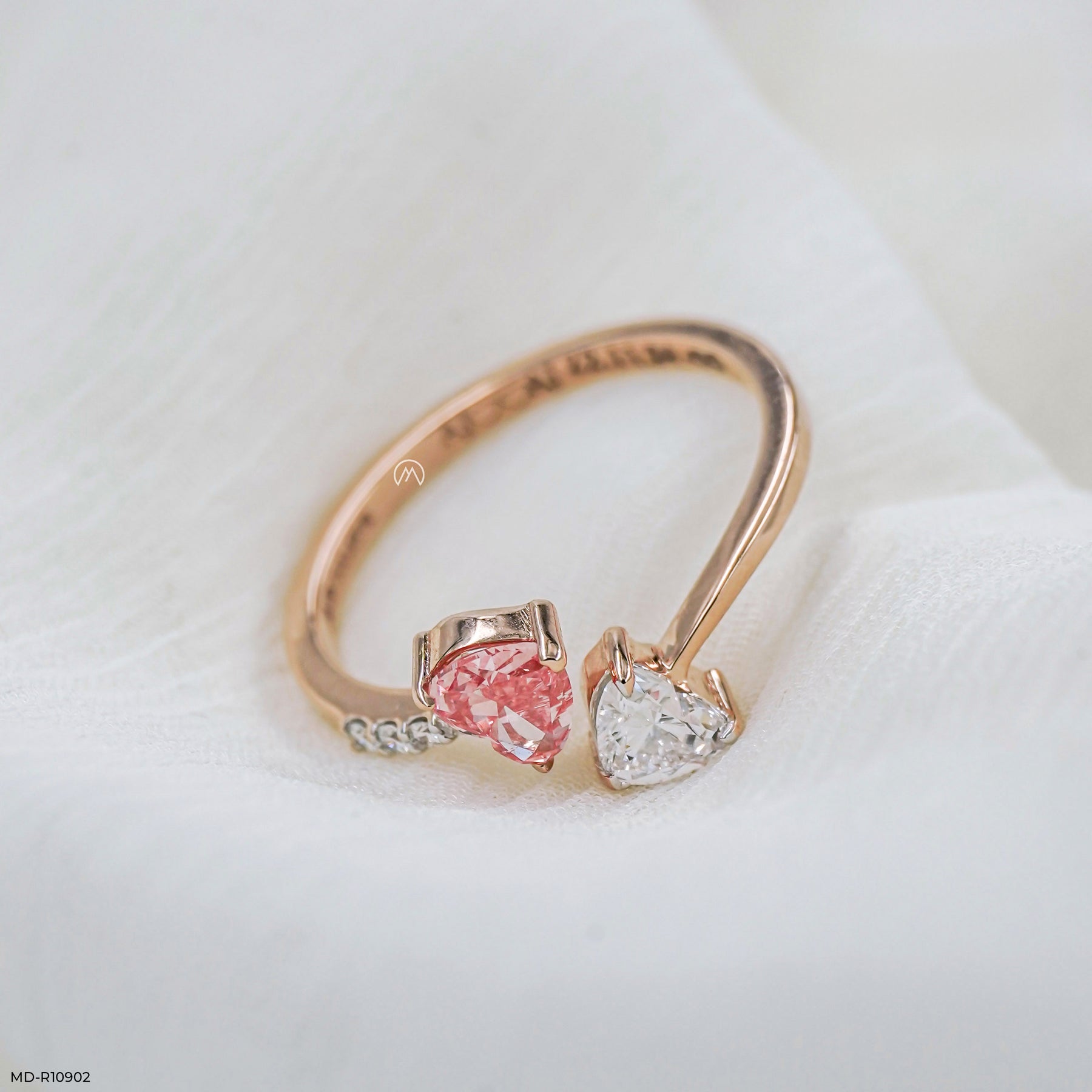 The Duet Twirl Ring 18K Rose Gold
