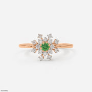 Evergreen Bloom Ring 18K Rose Gold