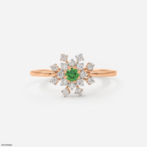 Evergreen Bloom Ring 18K Rose Gold