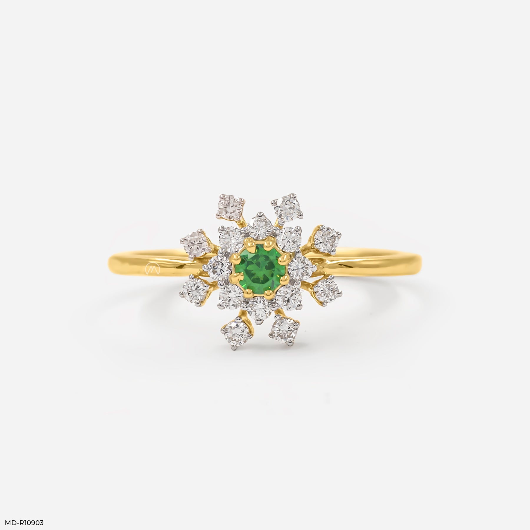 Evergreen Bloom Ring 9K Yellow Gold