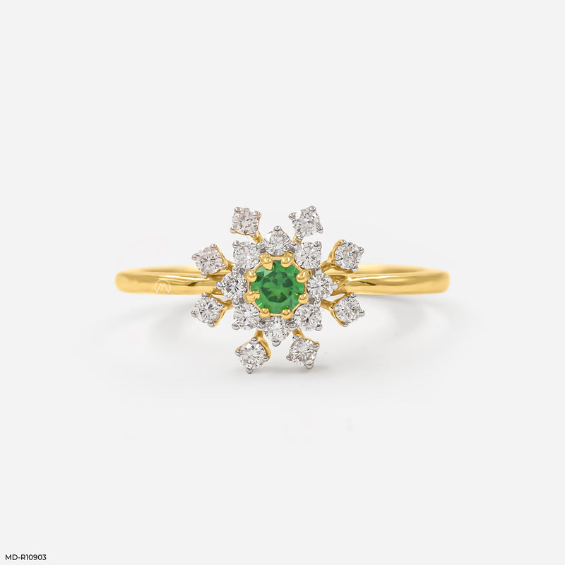 Evergreen Bloom Ring 14K Rose Gold
