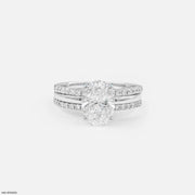 Meridian Oval Solitaire Diamond Ring Platinum 950
