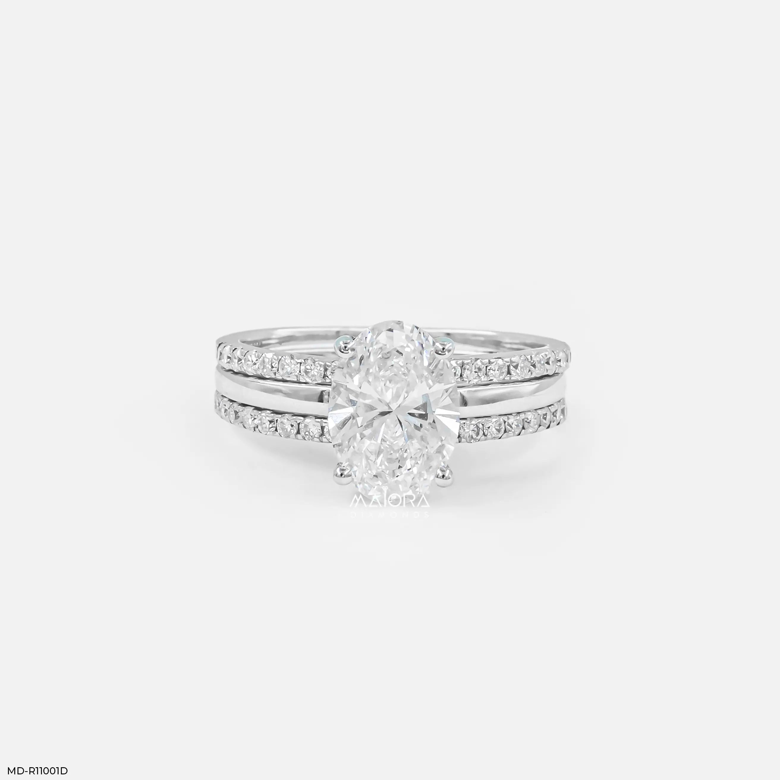 Meridian Oval Solitaire Diamond Ring