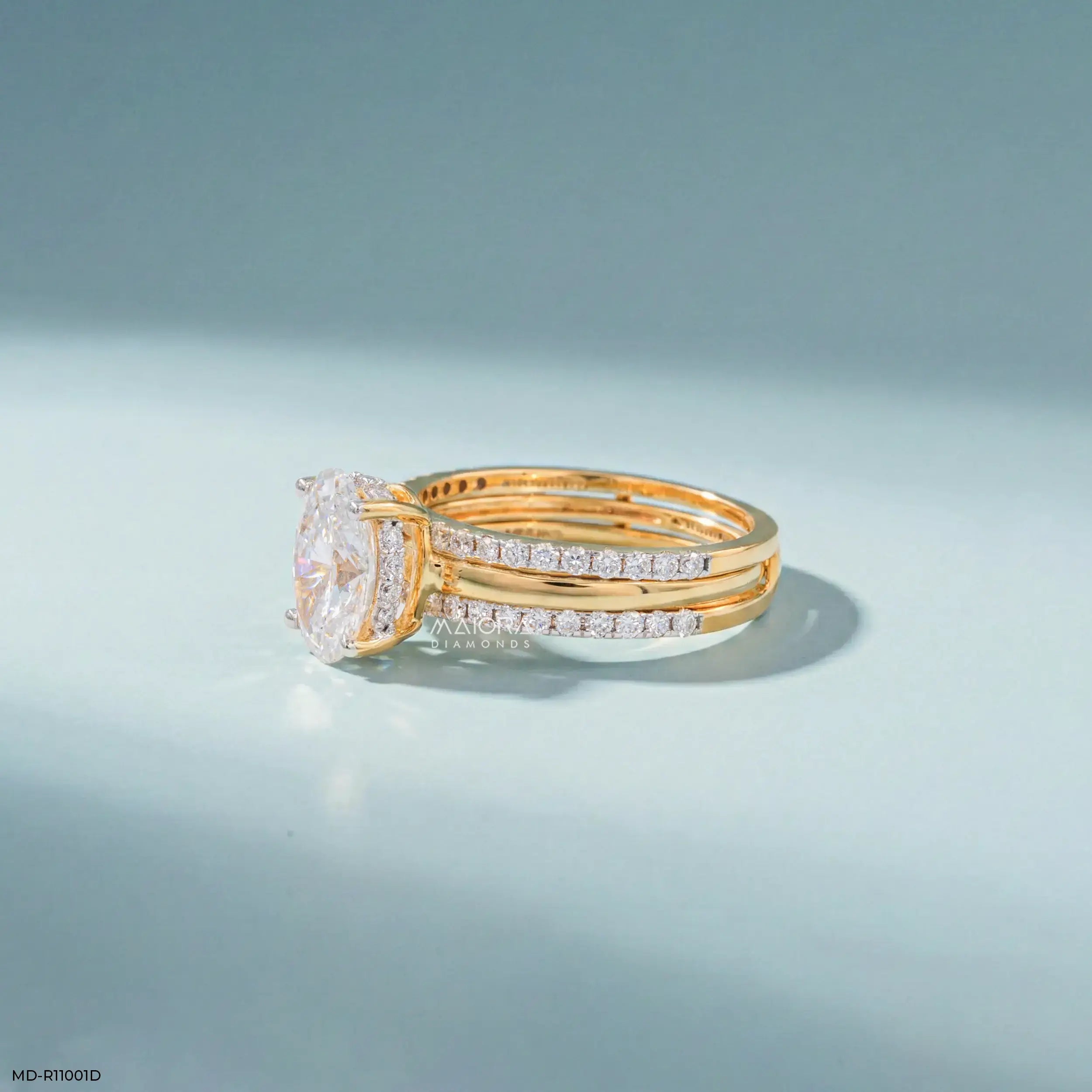 Meridian Oval Solitaire Diamond Ring