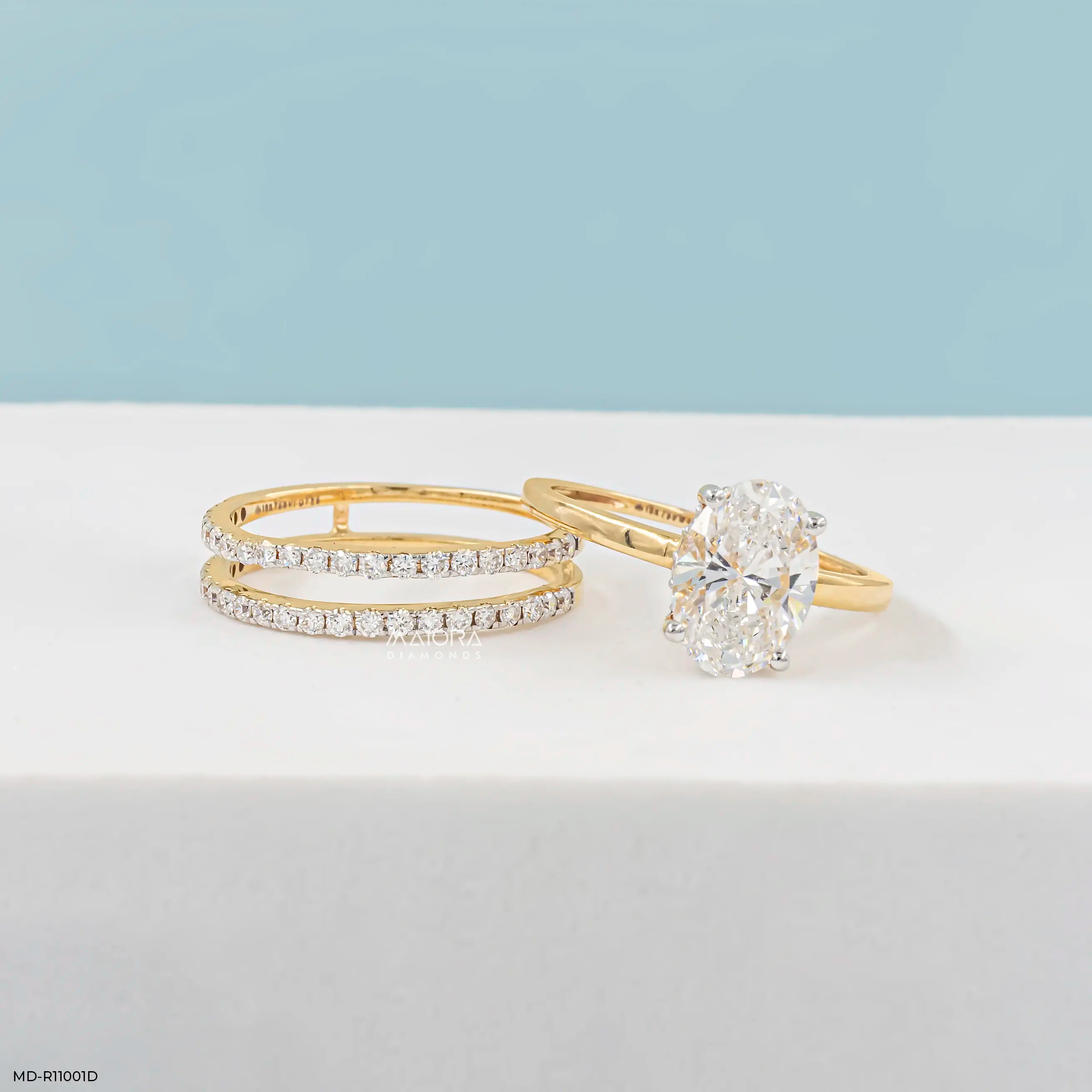 Meridian Oval Solitaire Diamond Ring Platinum 950