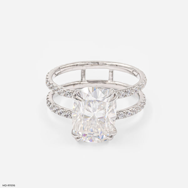 Majestic Crossover Ring 14K White Gold