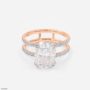 Majestic Crossover Ring 9K Rose Gold