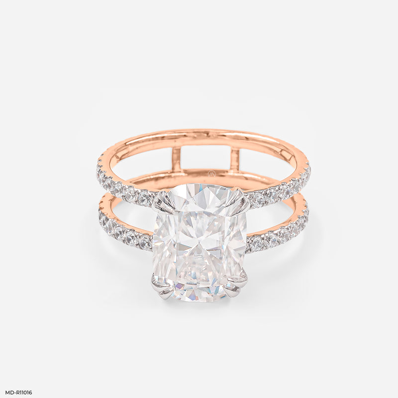 Majestic Crossover Ring 14K White Gold