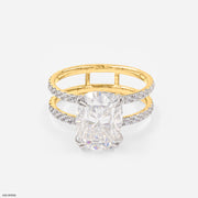 Majestic Crossover Ring 9K Yellow Gold