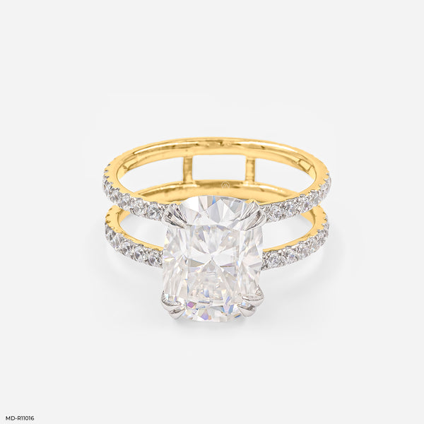Majestic Crossover Ring 18K Yellow Gold