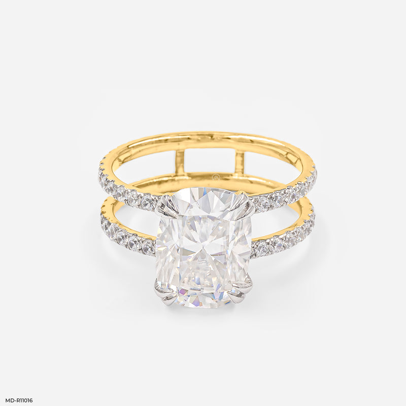 Majestic Crossover Ring 14K White Gold