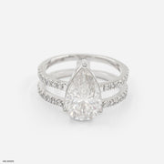 The Harmony Split Ring 9K White Gold