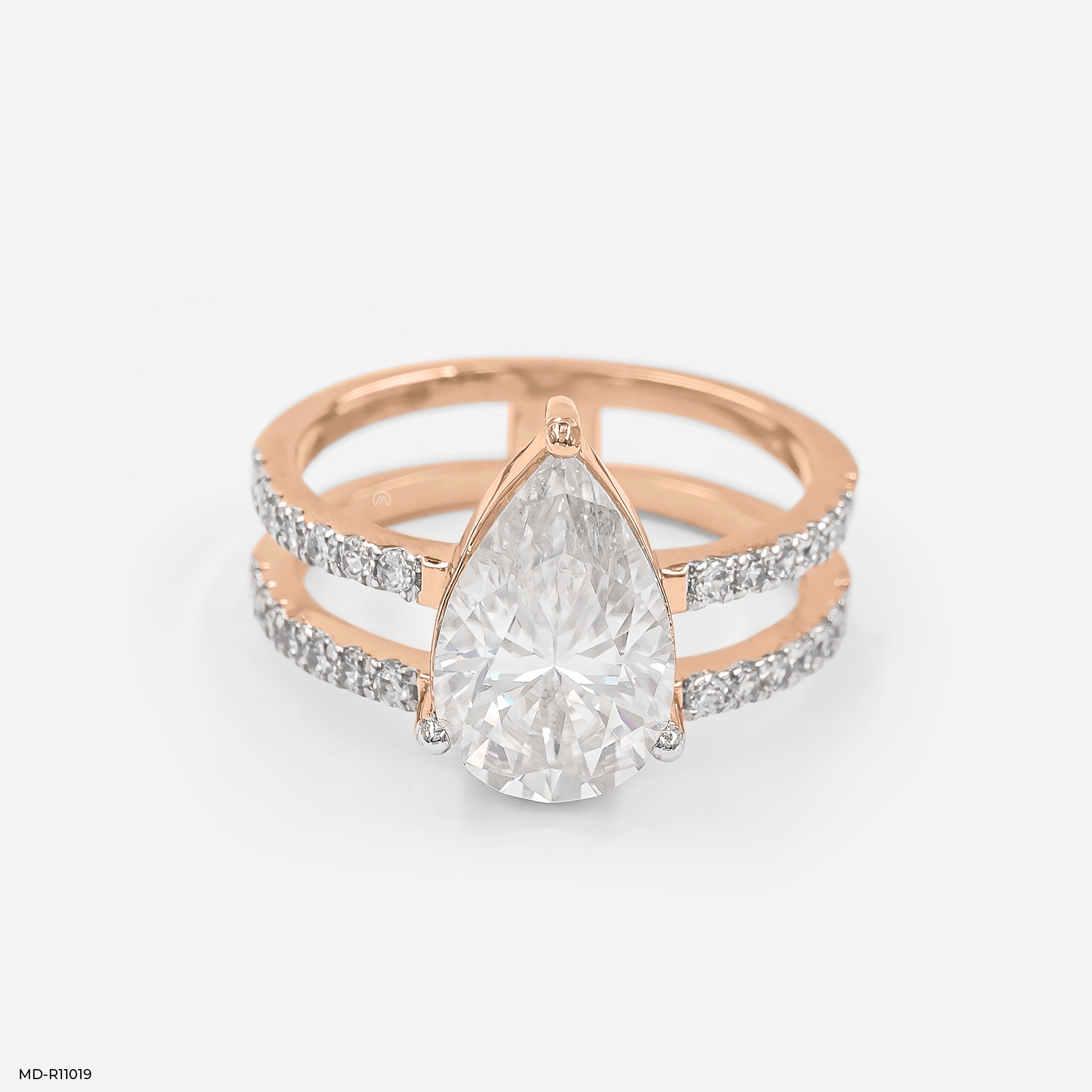 The Harmony Split Ring 18K Rose Gold