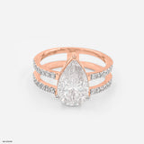 The Harmony Split Ring 9K White Gold